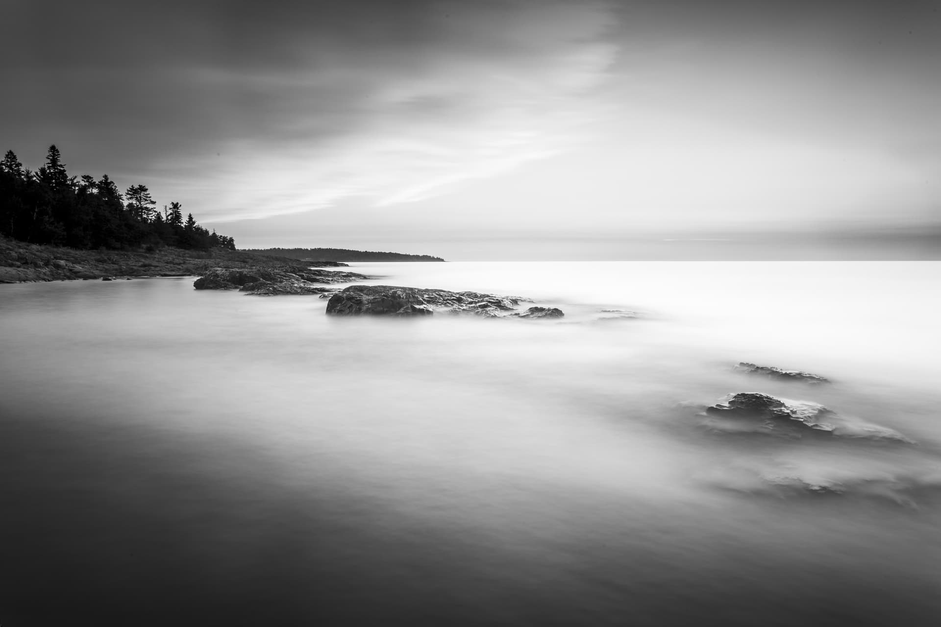 The Fine Art Of B&W Lake Superior Landscape 2023 - ColdSnap 