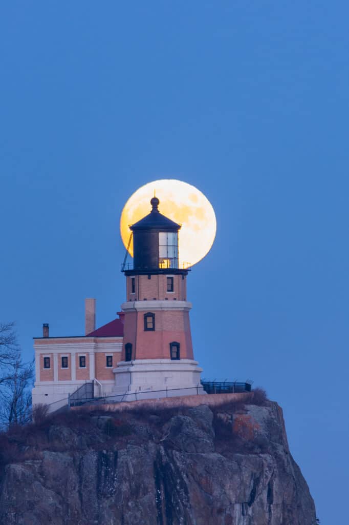Split Rock Lighthouse Full Moon